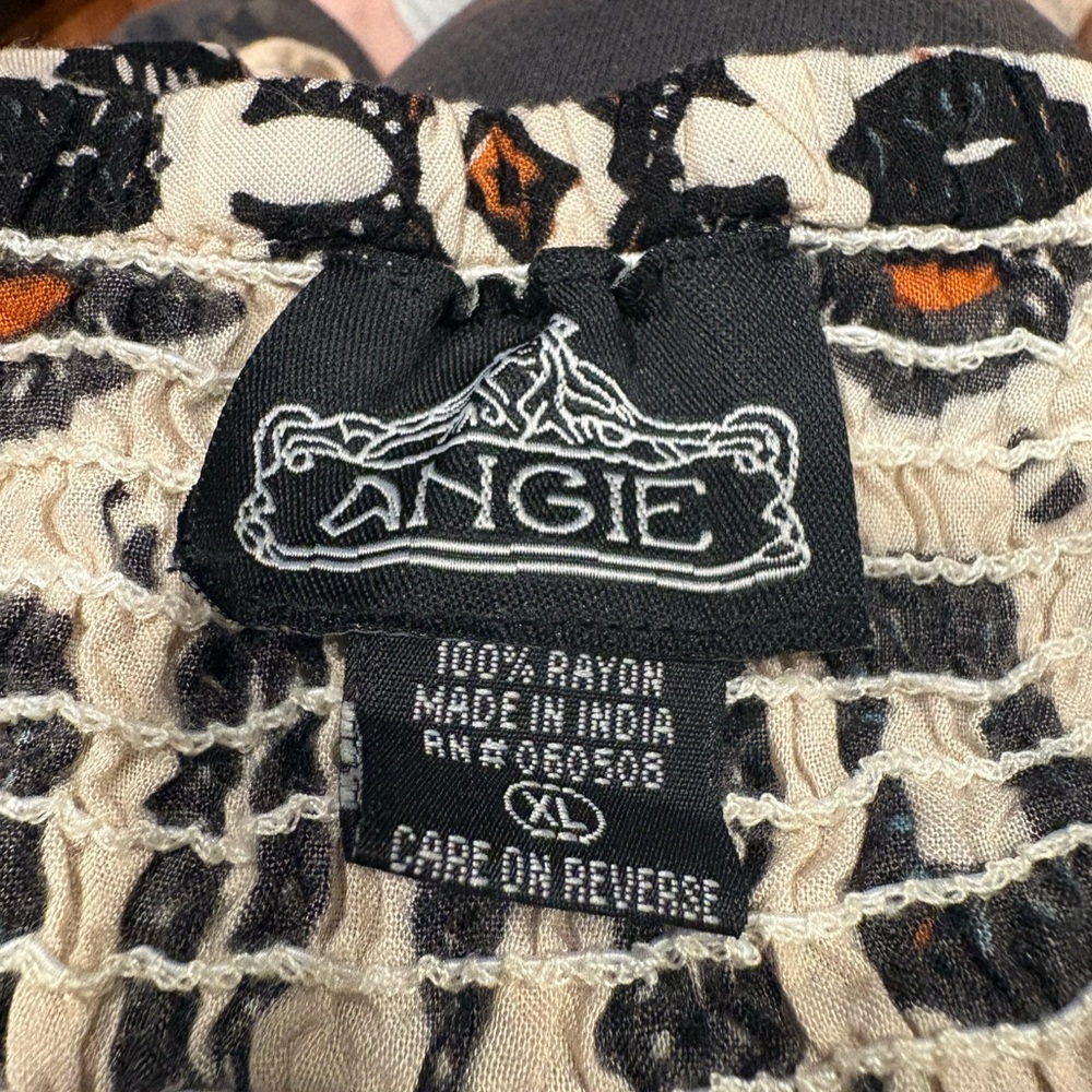 Angie Boho Maxi Dress Geometric Tribal Print Rayon Sleeveless AR41 - Picture 4 of 4